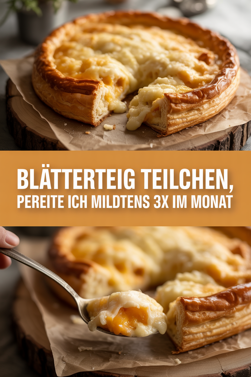 Blätterteig Teilchen, bereite ich MINDESTENS 3x im Monat