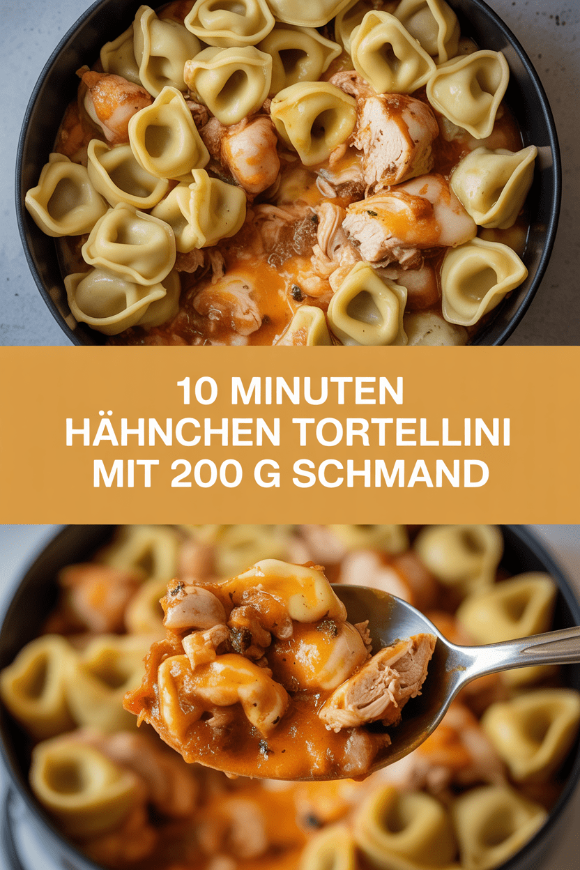 10 Minuten Hähnchen Tortellini mit 200 g Schmand