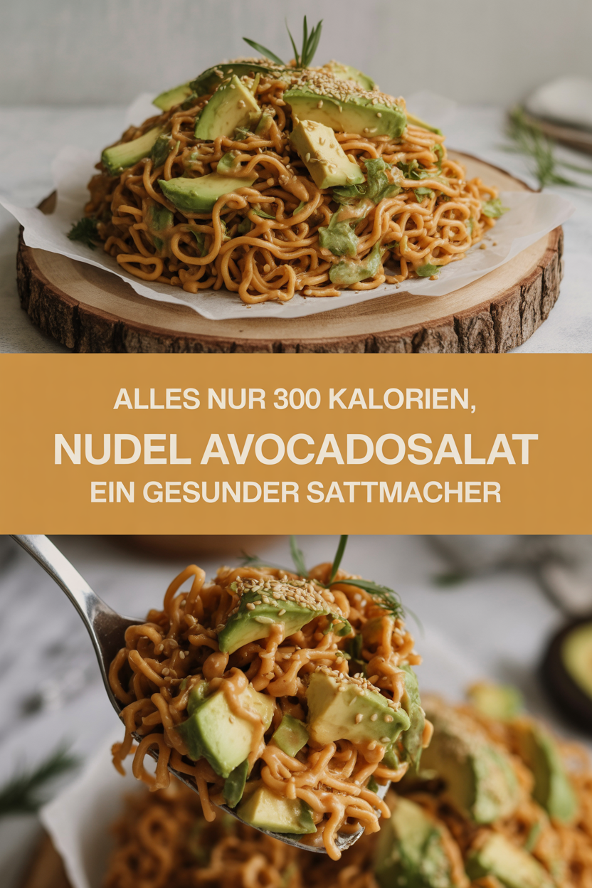 Alles nur 300 Kalorien, Nudel Avocadosalat ein gesunder Sattmacher