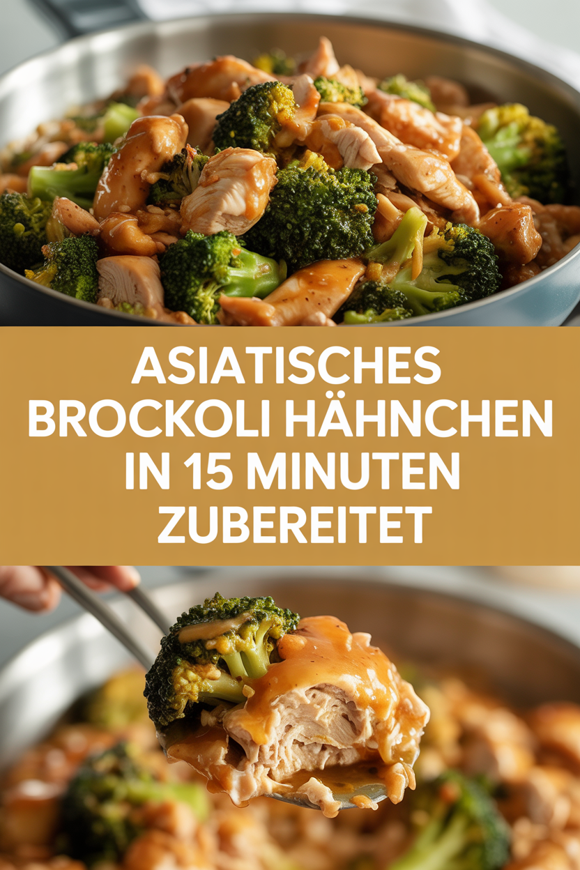 Asiatisches Brokkoli Hähnchen in 15 Minuten zubereitet