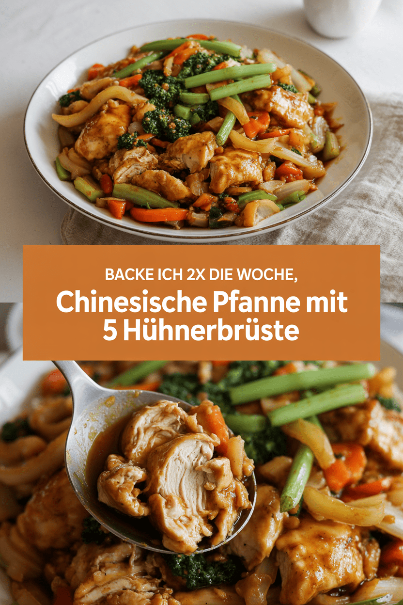Backe ich 2x die Woche, Chinesische Pfanne mit 5 Hühnerbrüste