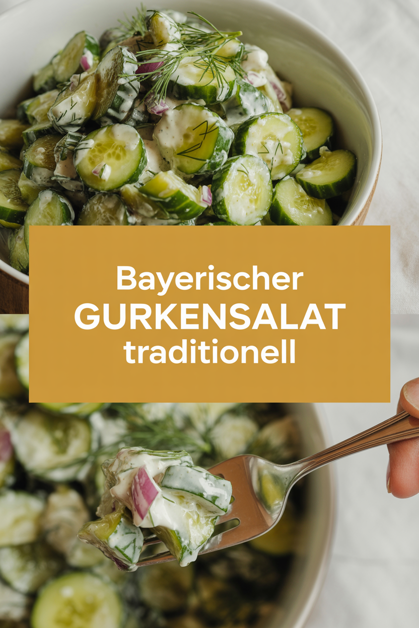 Bayerischer Gurkensalat traditionell