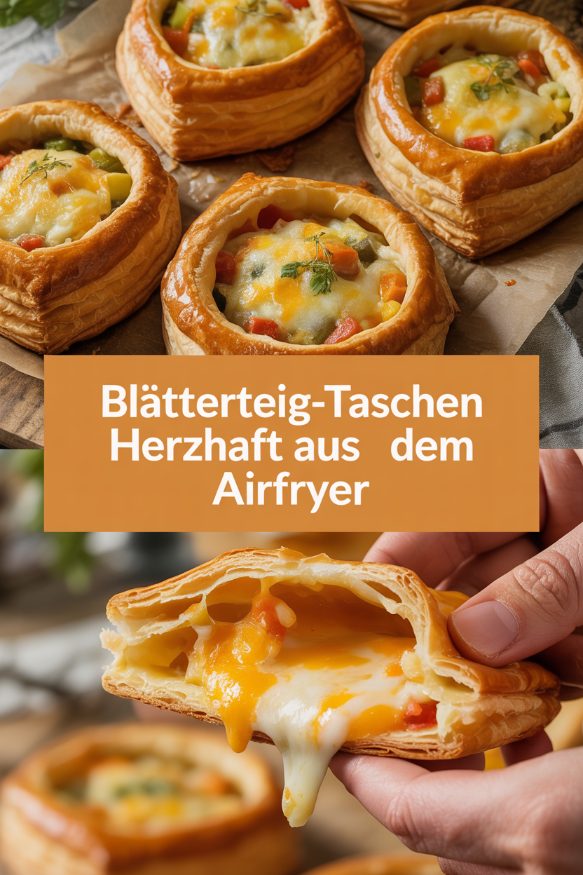 Blätterteig-Taschen herzhaft aus dem Airfryer