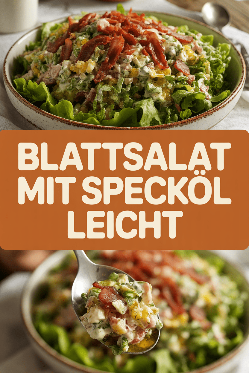 Blattsalat mit Specköl leicht