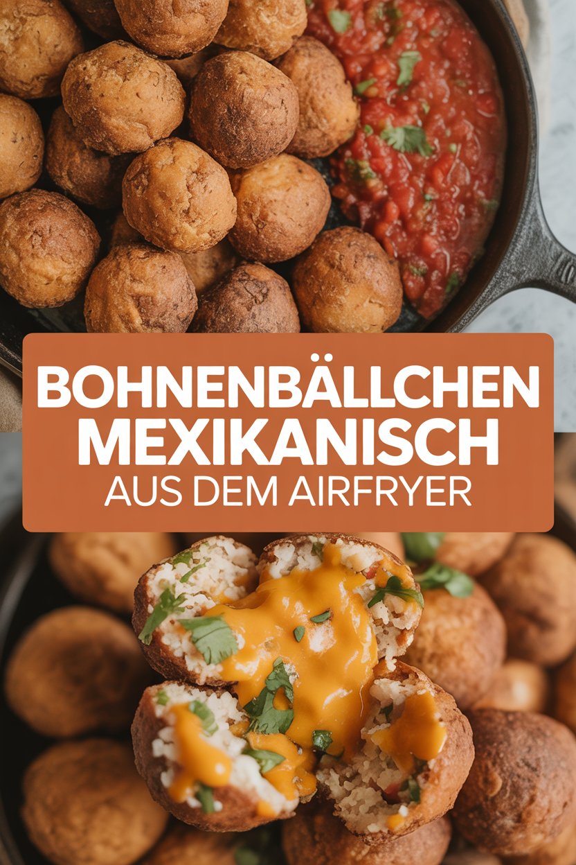 Bohnenbällchen mexikanisch aus dem Airfryer