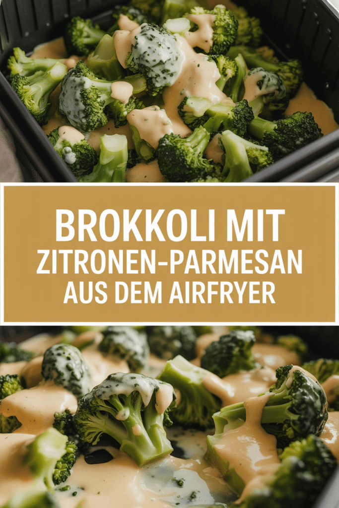 Brokkoli mit Zitronen-Parmesan aus dem Airfryer - Rezepte der Oma