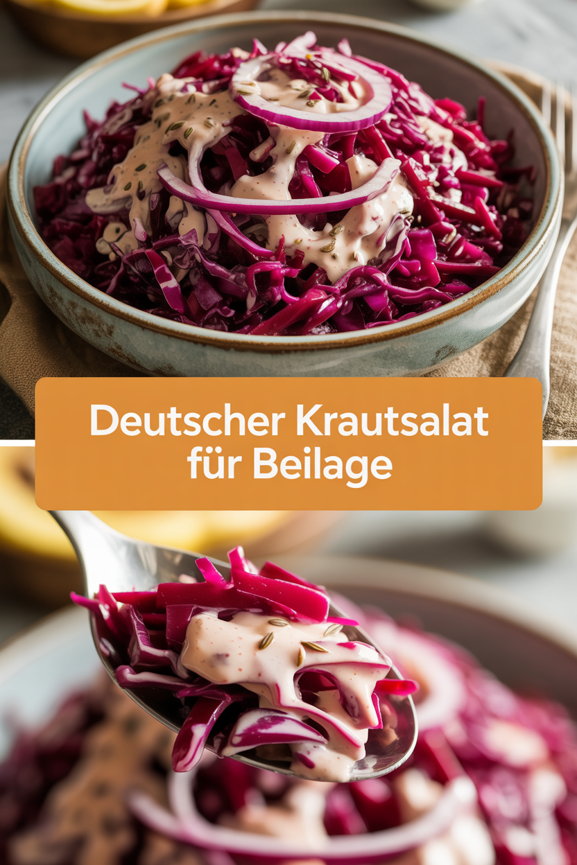 Deutscher Krautsalat für Beilage