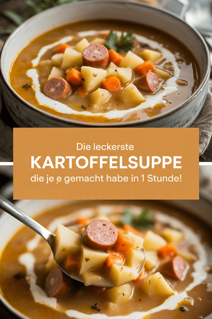 Die leckerste Kartoffelsuppe die ich je gemacht habe in 1 Stunde!