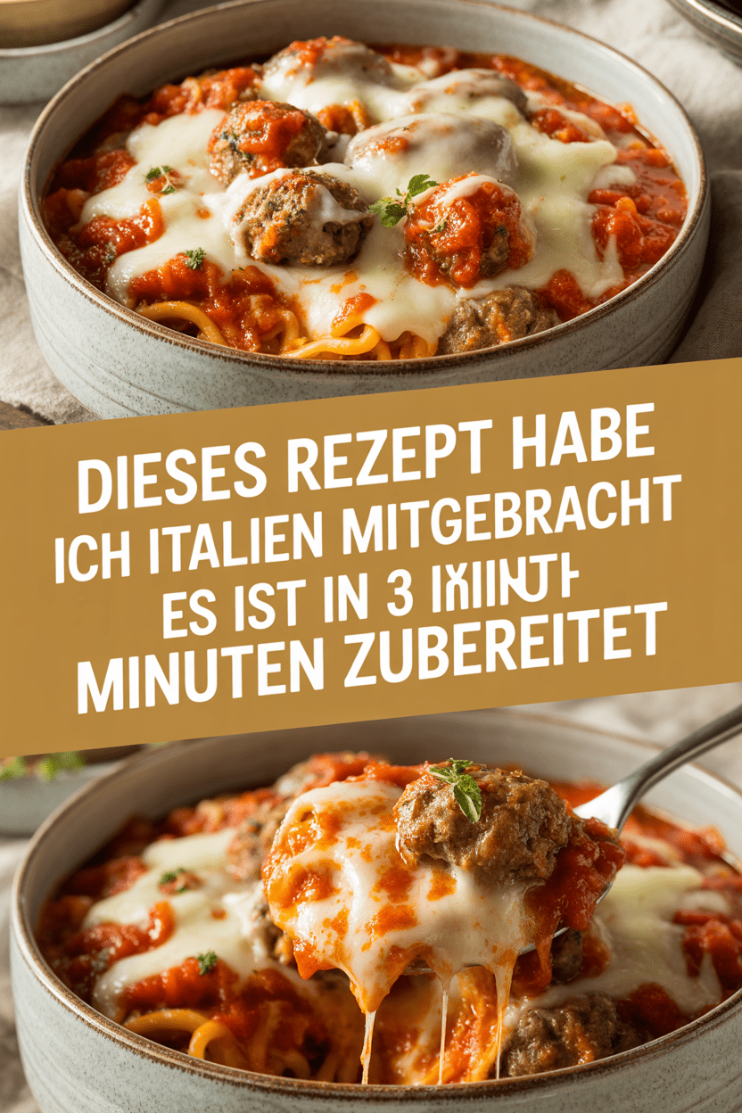Dieses Rezept habe ich aus Italien mitgebracht es ist in 3 Minuten zubereitet