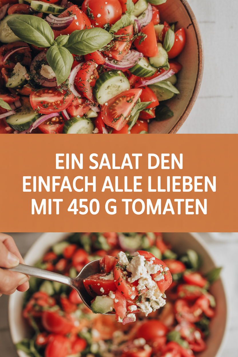 Ein Salat den einfach alle llieben mit 450 g Tomaten