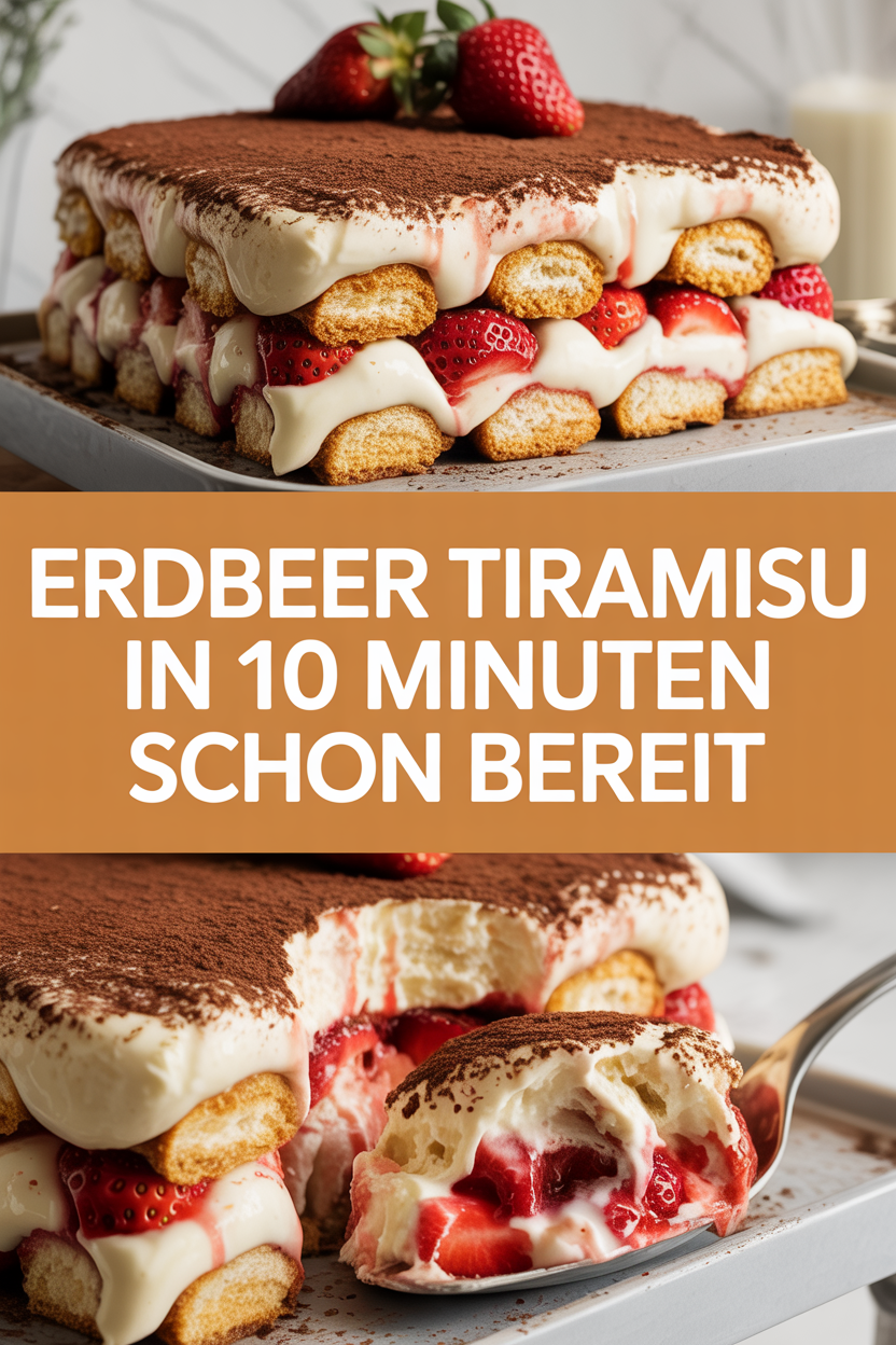 Erdbeer Tiramisu in 10 Minuten schon bereit