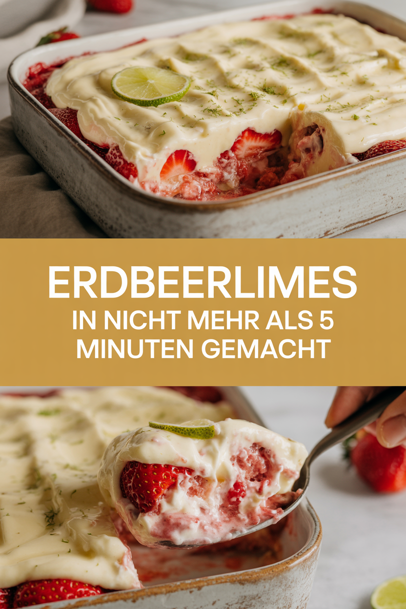 Erdbeerlimes in nicht mehr als 5 Minuten gemacht