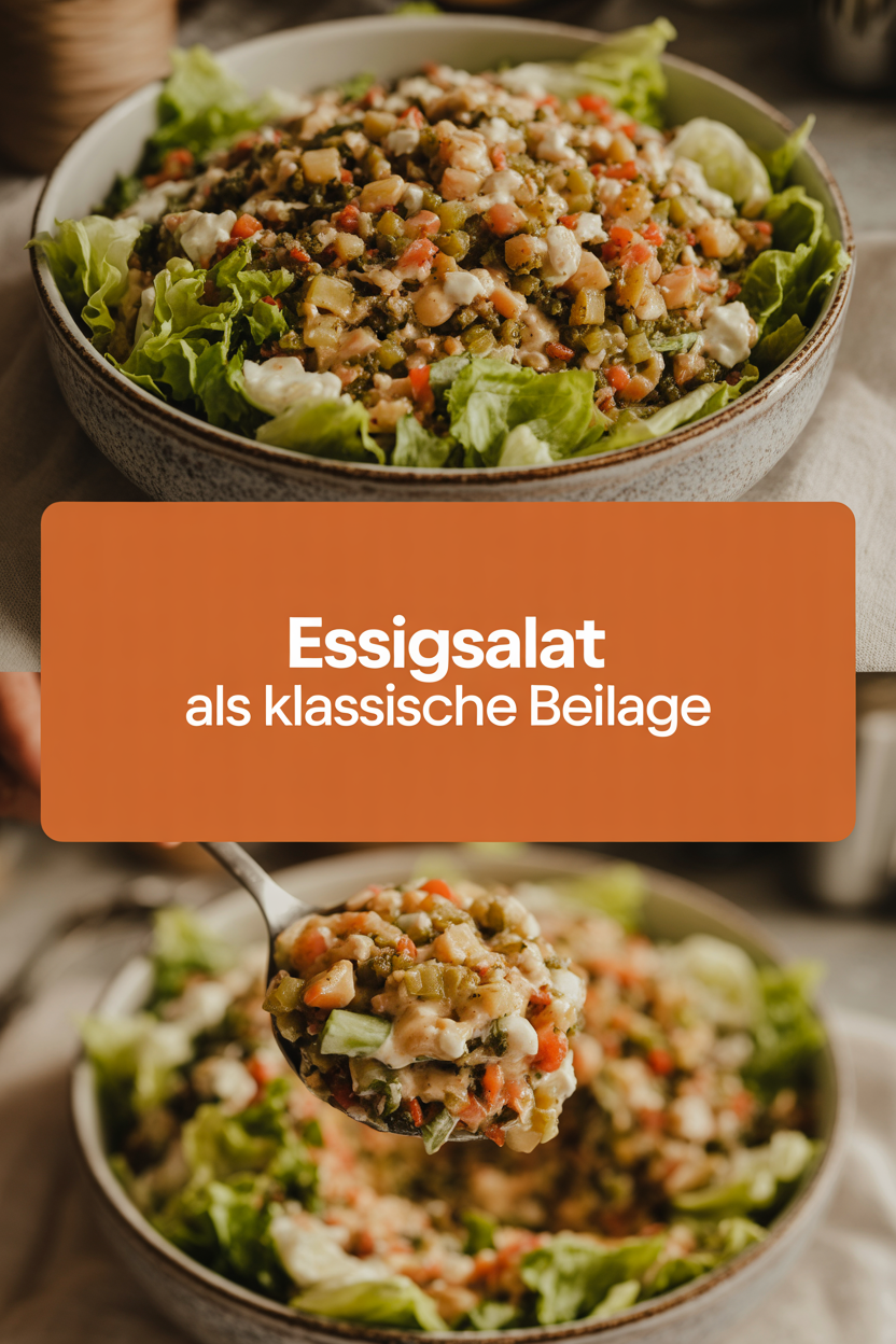 Essigsalat als klassische Beilage