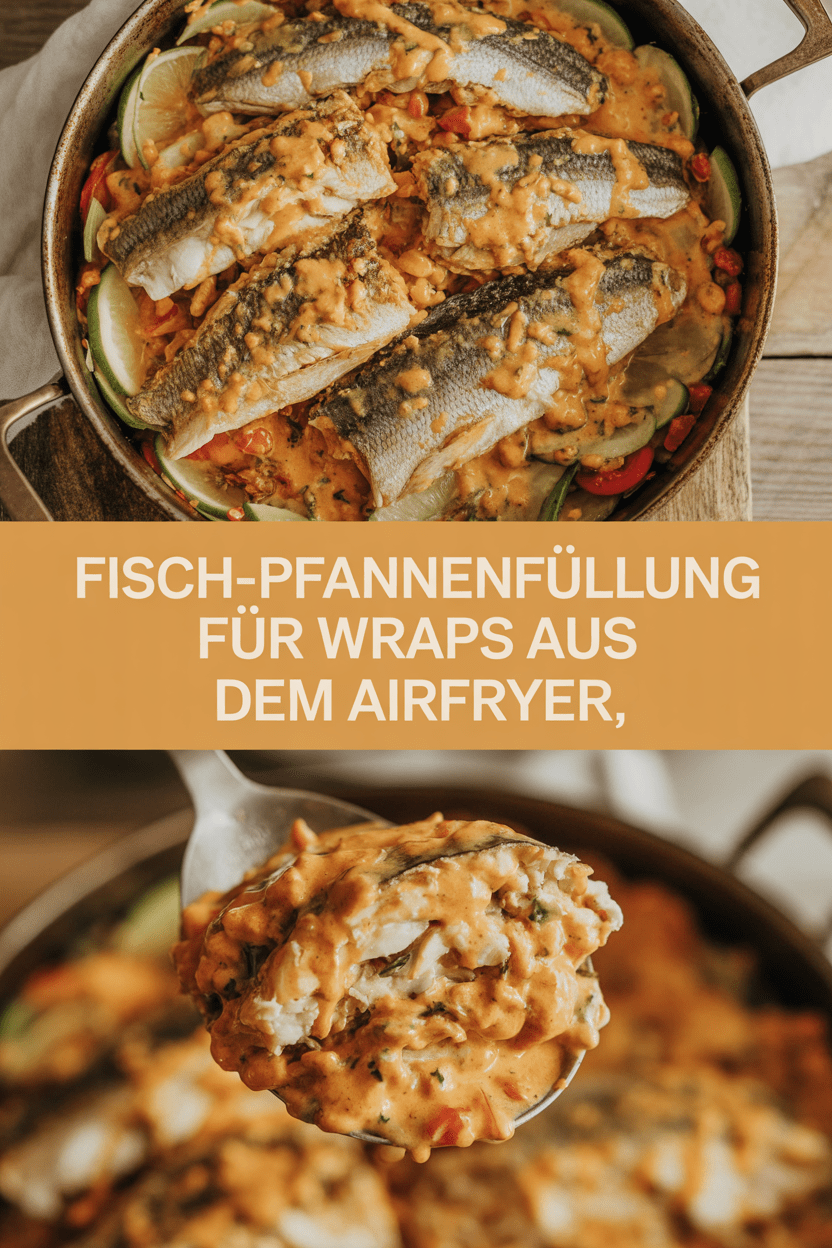 Fisch-Pfannenfüllung für Wraps aus dem Airfryer
