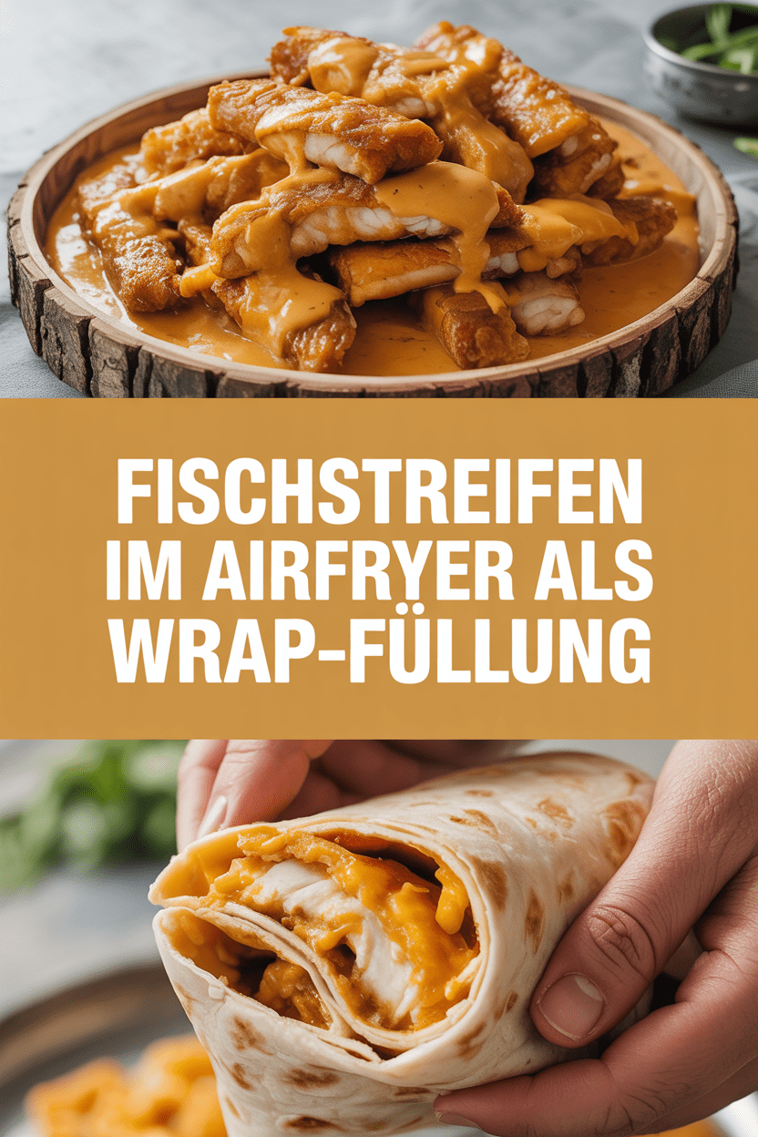 Fischstreifen im Airfryer als Wrap-Füllung