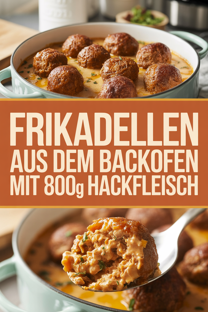 Frikadellen aus dem Backofen mit 800g Hackfleisch
