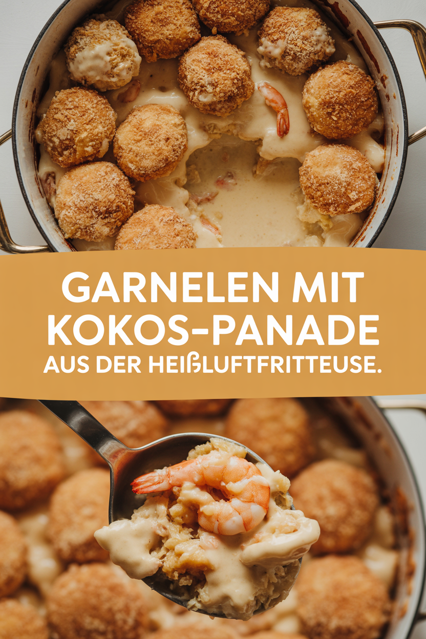 Garnelen mit Kokos-Panade aus der Heißluftfritteuse
