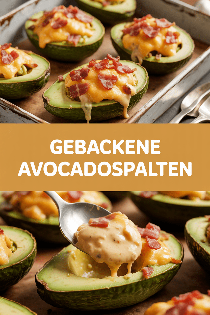 Gebackene Avocadospalten