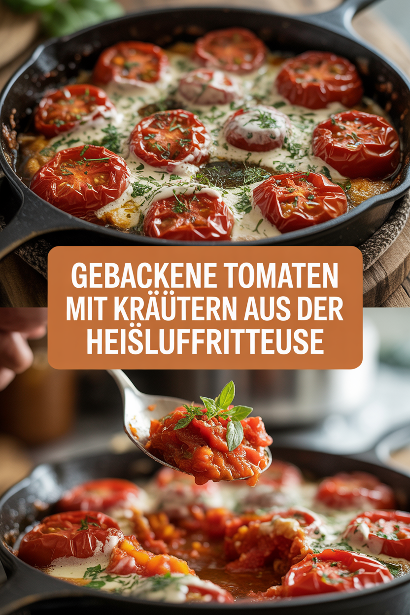 Gebackene Tomaten mit Kräutern aus der Heißluftfritteuse