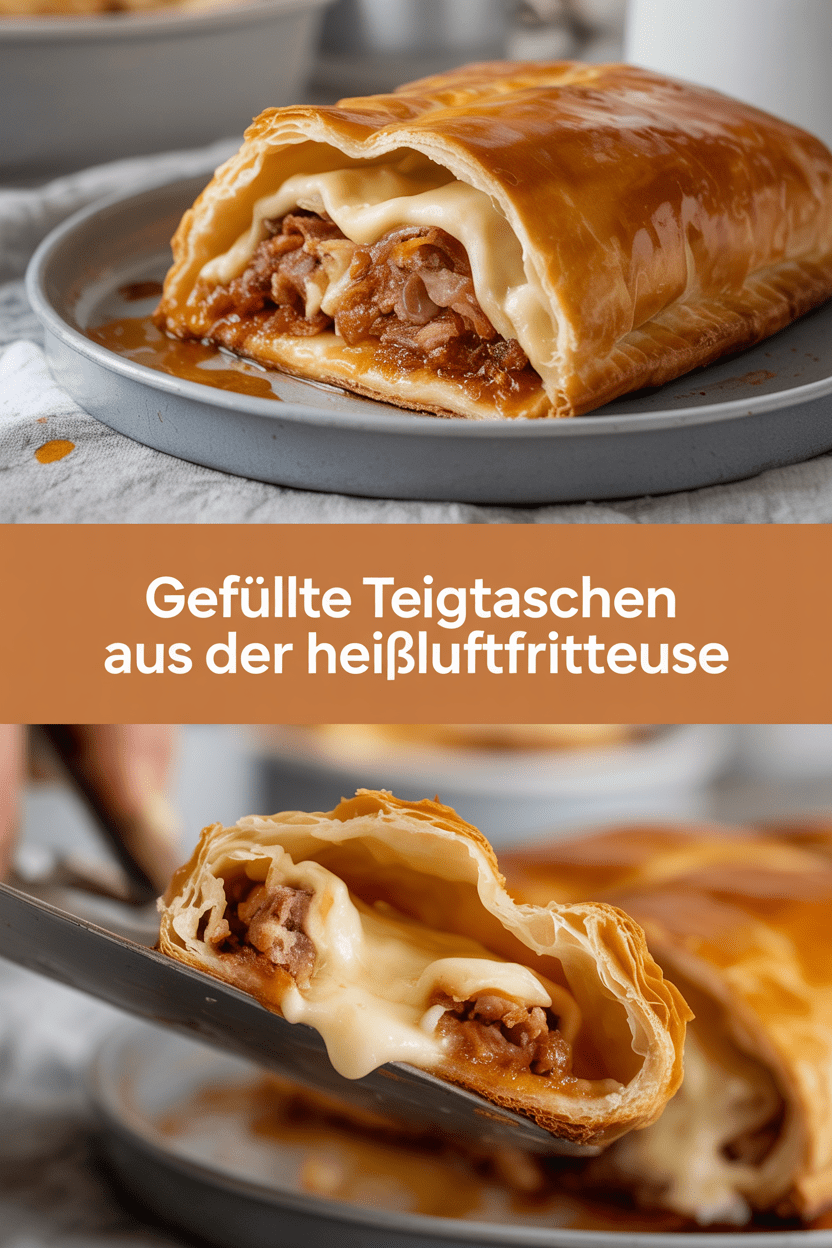 Gefüllte Teigtaschen aus der Heißluftfritteuse