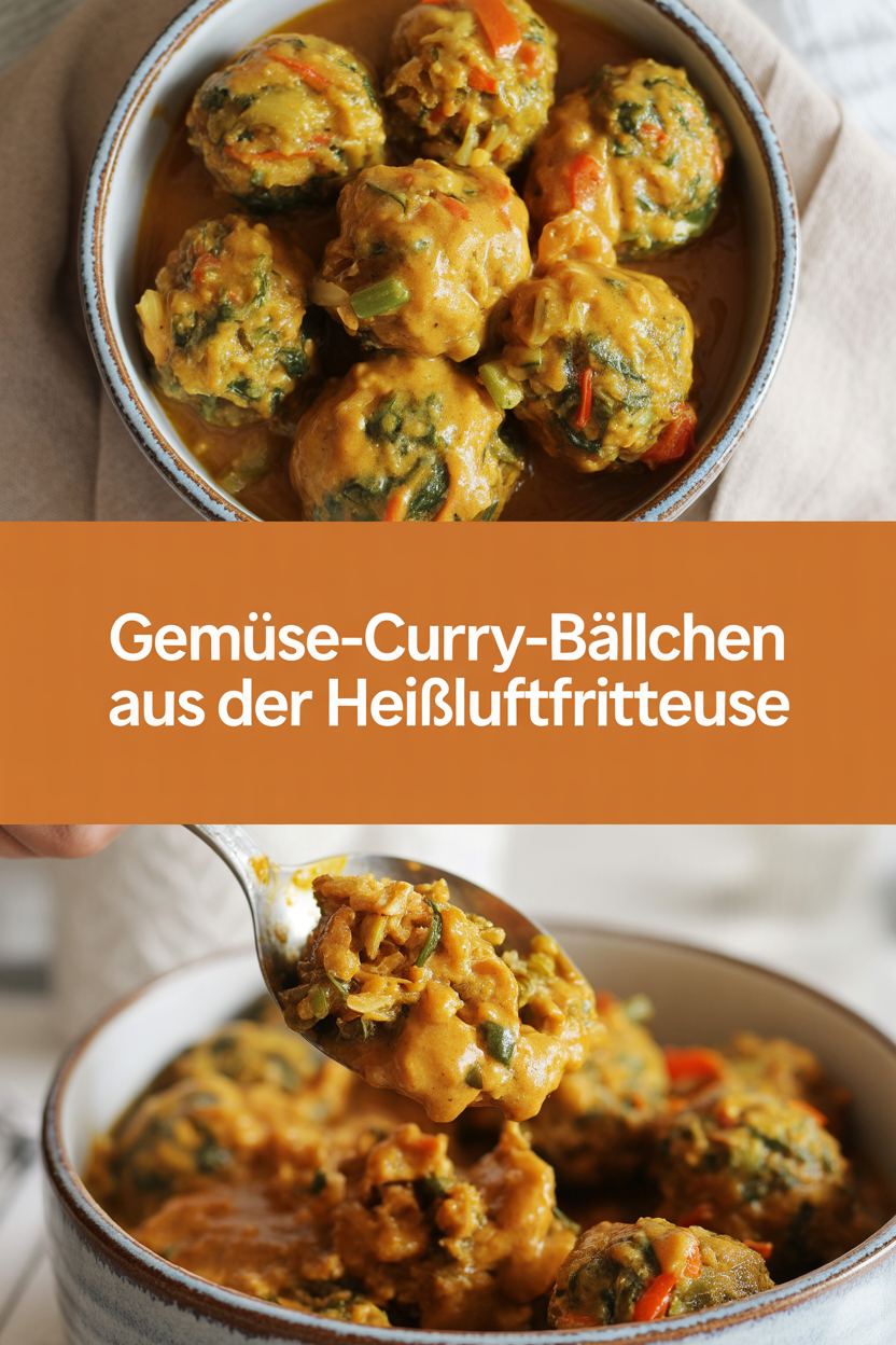 Gemüse-Curry-Bällchen aus der Heißluftfritteuse