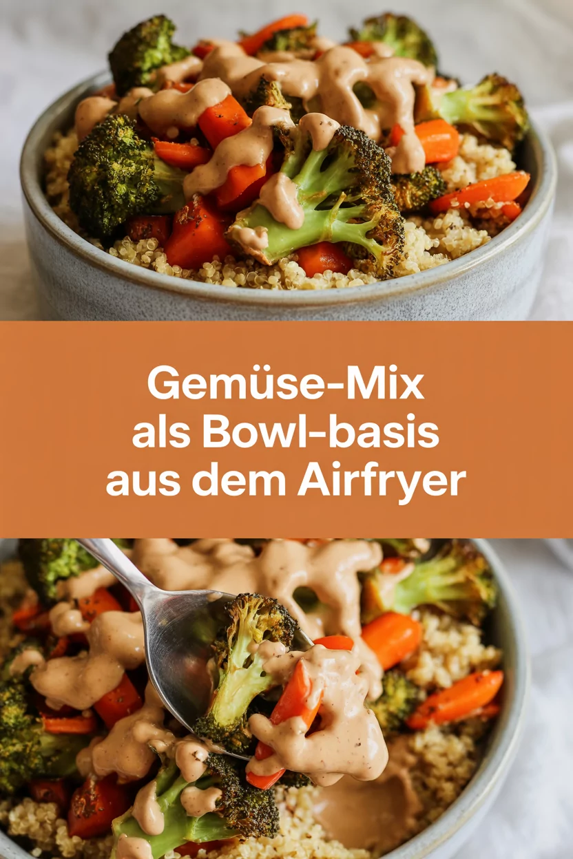 Gemüse-Mix als Bowl-Basis aus dem Airfryer