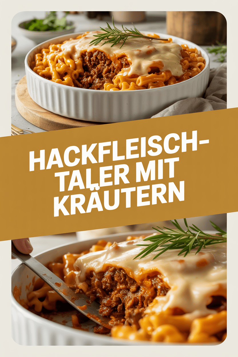 Hackfleisch-Taler mit Kräutern
