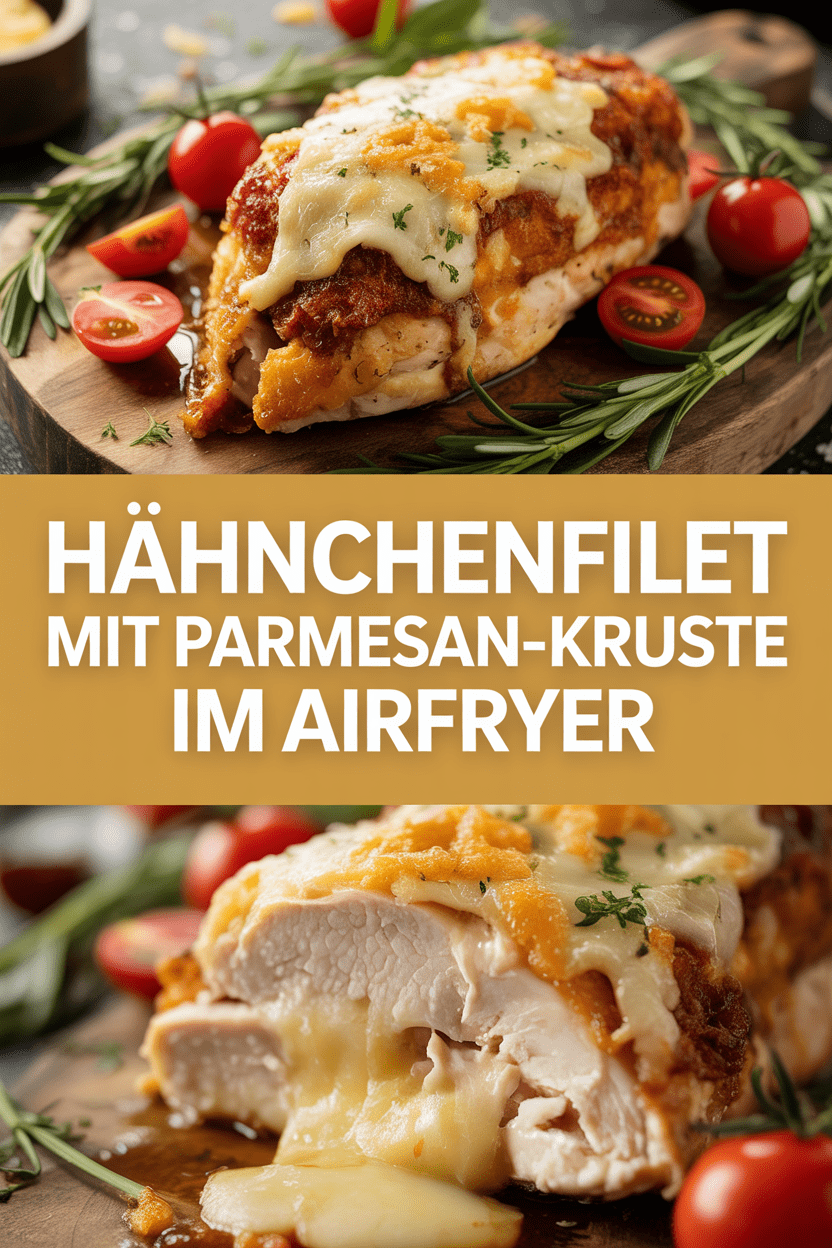 Hähnchenfilet mit Parmesan-Kruste im Airfryer