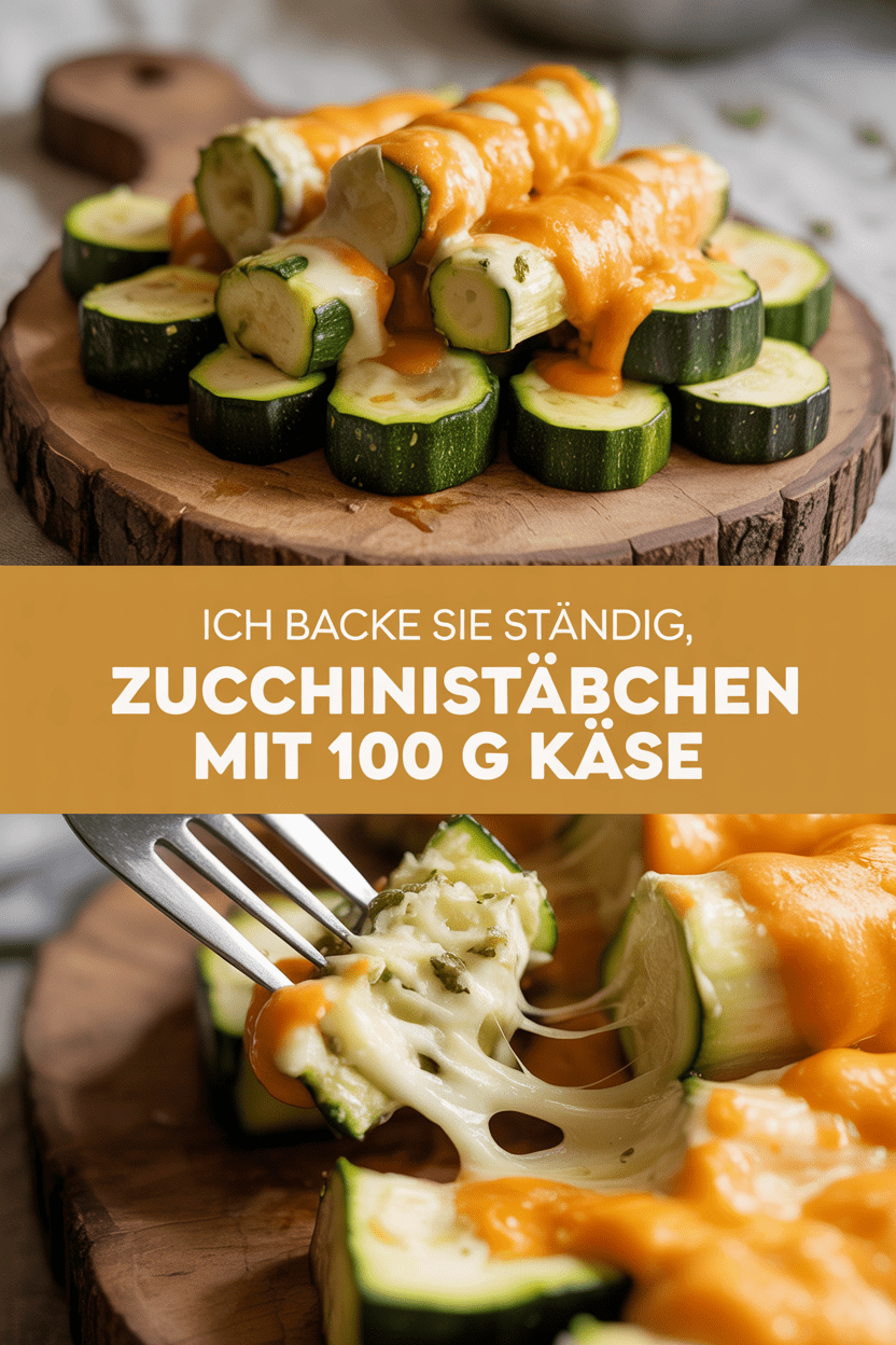 Ich backe sie ständig, Zucchinistäbchen mit 100 g Käse
