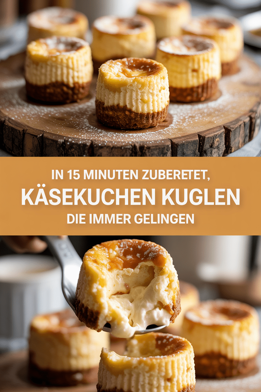 In 15 Minuten zubereitet, Käsekuchen Kugeln die immer gelingen