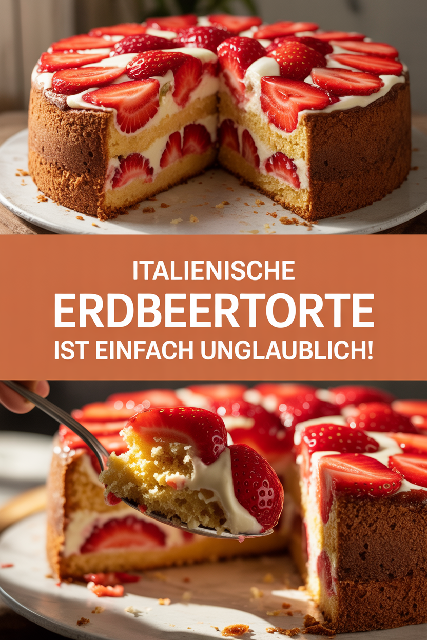 Italienische Erdbeertorte ist einfach unglaublich!