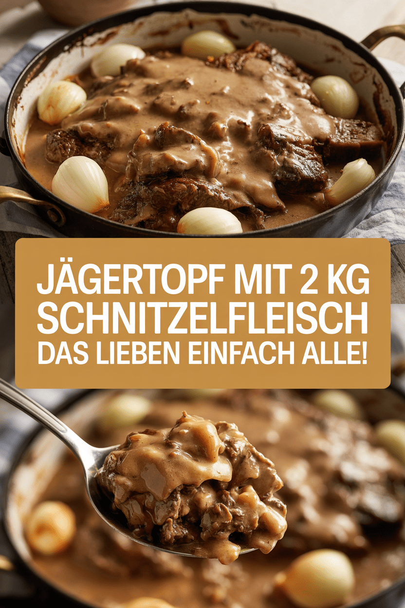 Jägertopf mit 2 kg Schnitzelfleisch das lieben einfach alle!