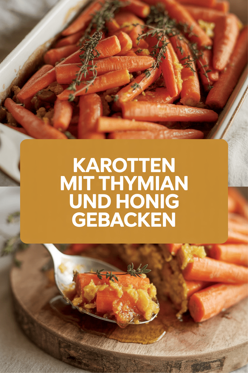 Karotten mit Thymian und Honig gebacken