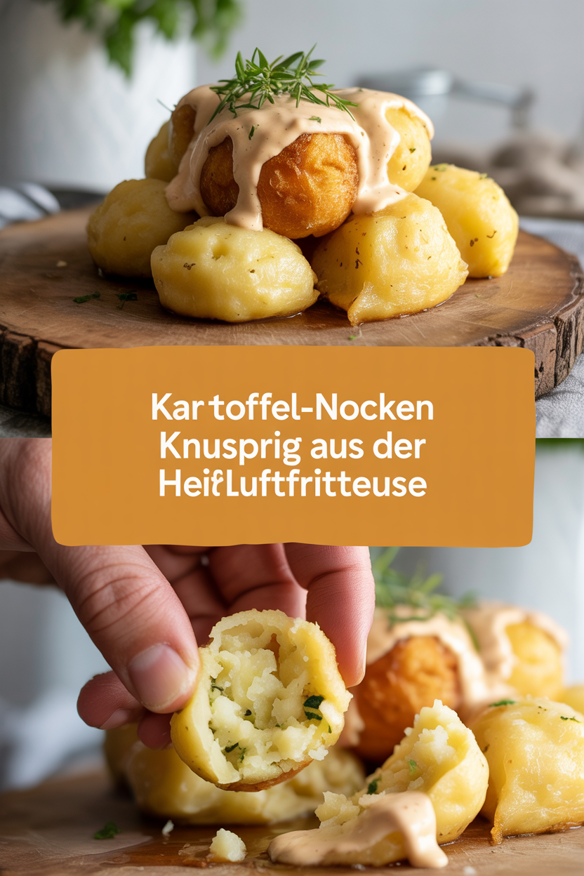 Kartoffel-Nocken knusprig aus der Heißluftfritteuse