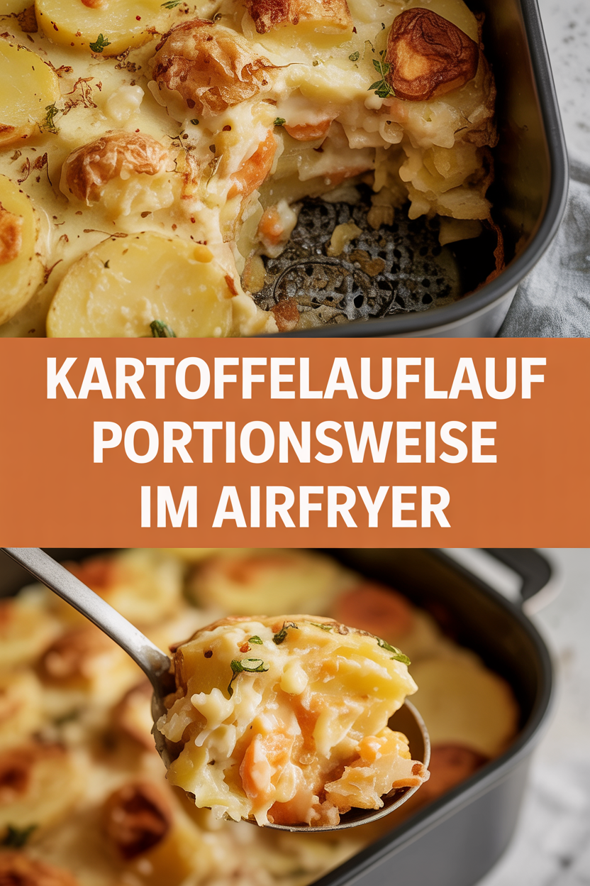 Kartoffelauflauf portionsweise im Airfryer