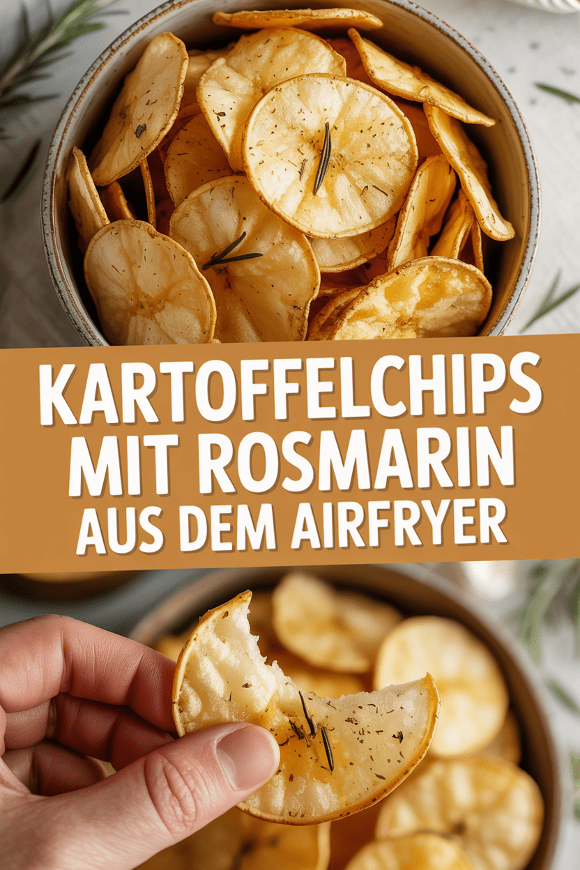 Kartoffelchips mit Rosmarin aus dem Airfryer