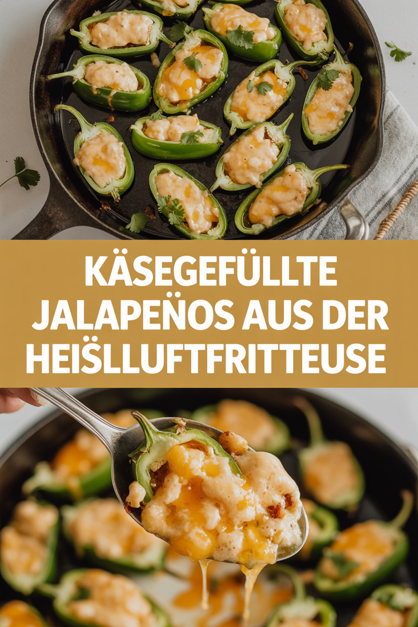 Käsegefüllte Jalapeños aus der Heißluftfritteuse