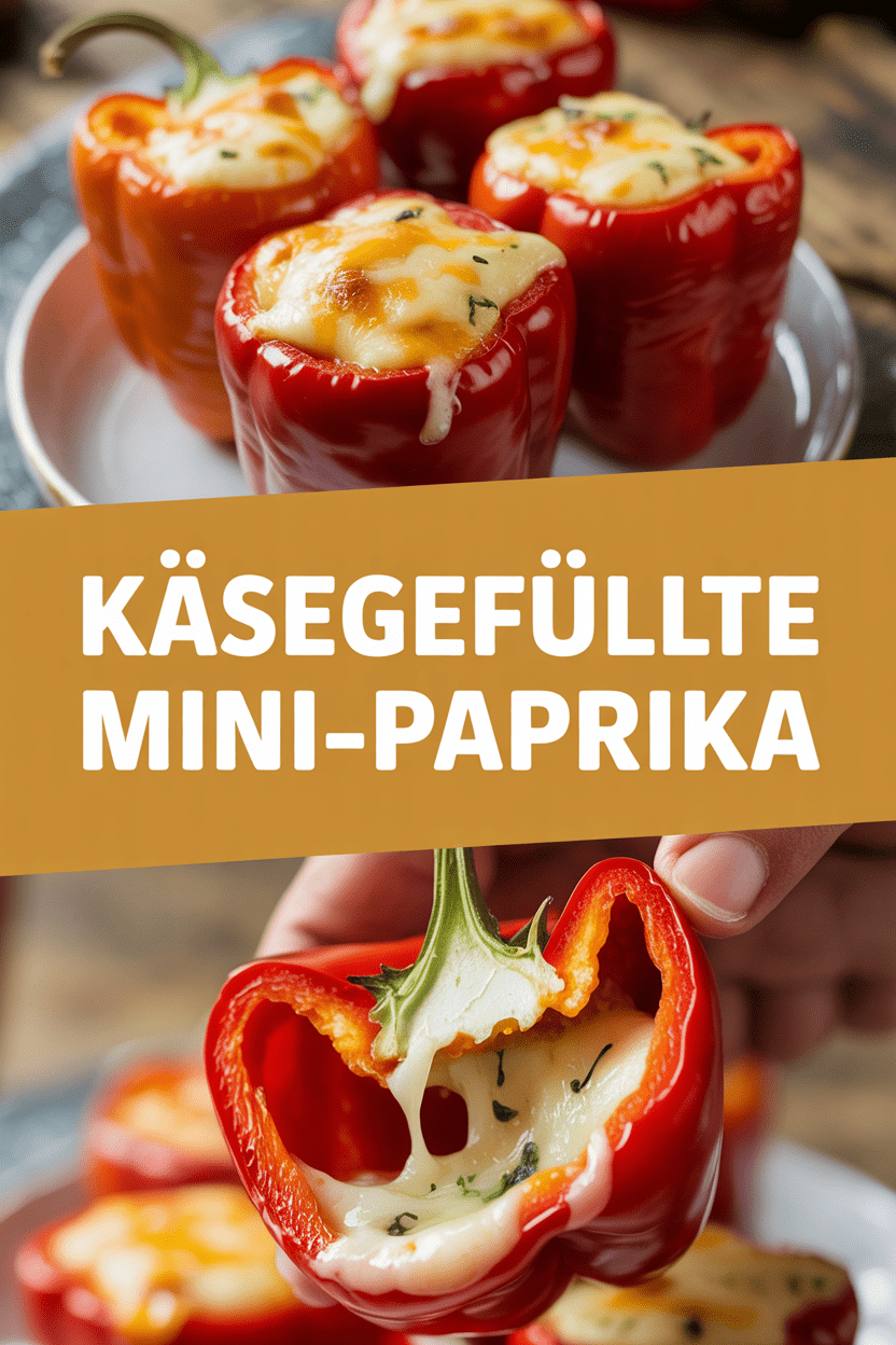 Käsegefüllte Mini-Paprika