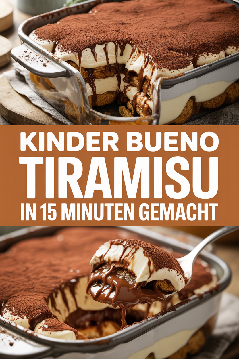 Kinder Bueno Tiramisu in 15 Minuten gemacht
