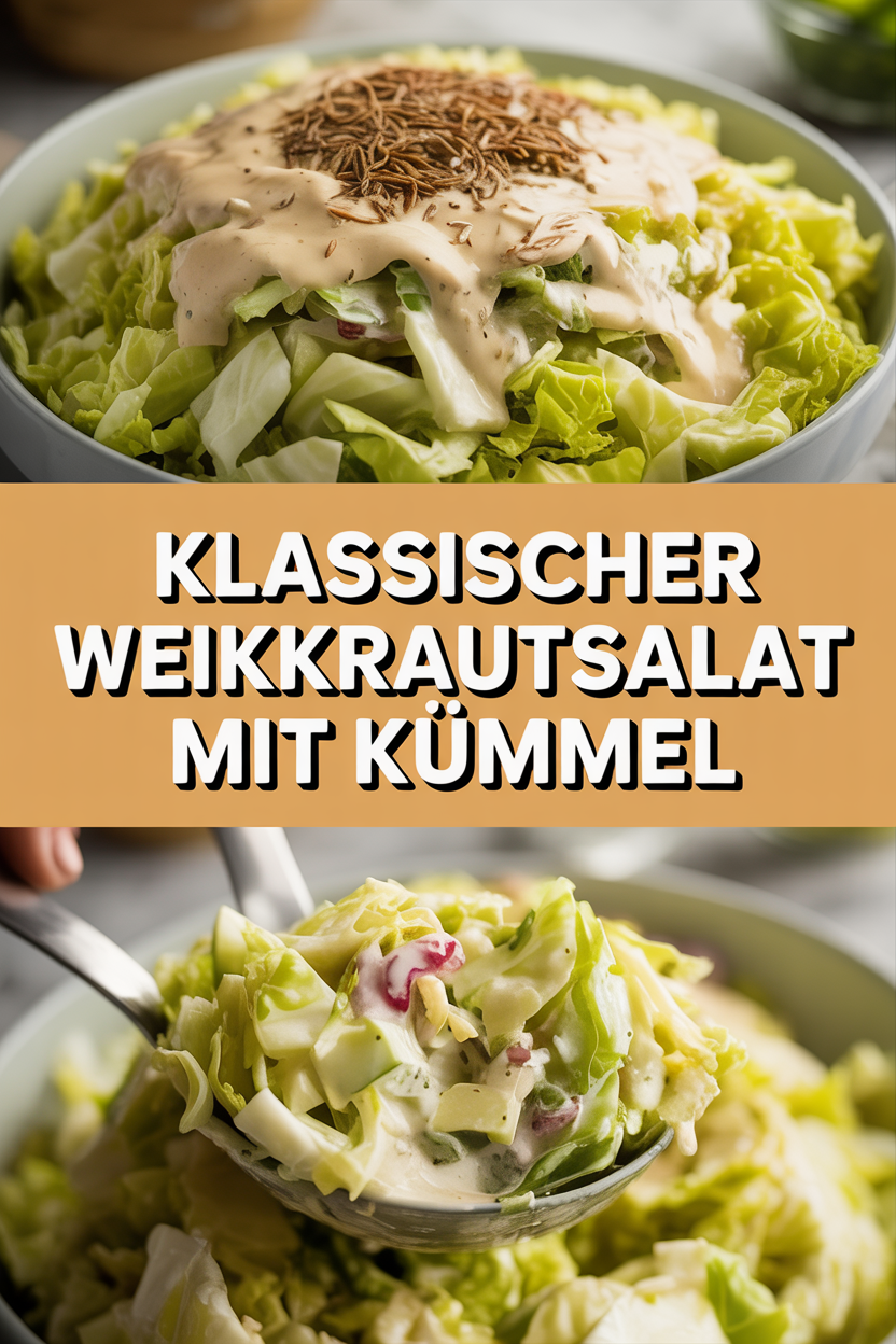 Klassischer Weißkrautsalat mit Kümmel