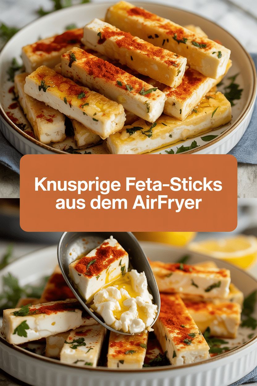 Knusprige Feta-Sticks aus dem Airfryer