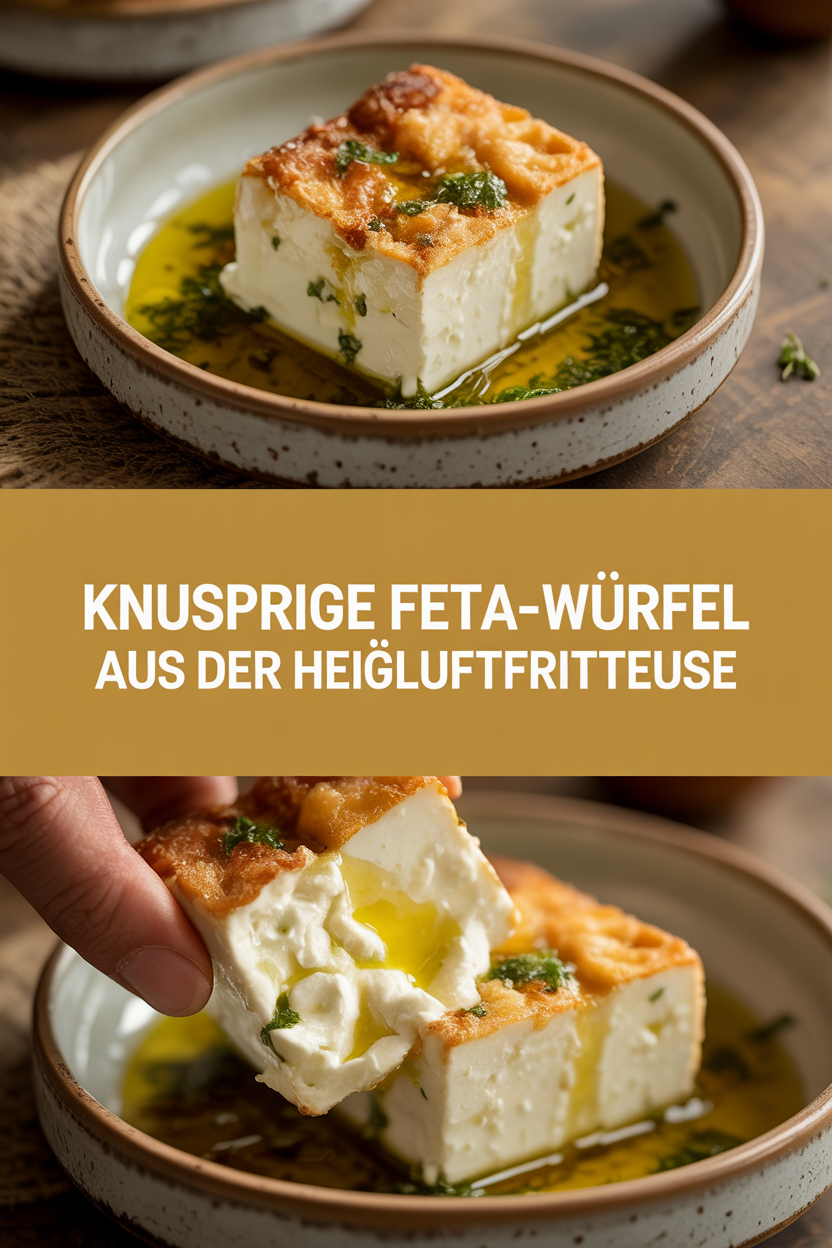 Knusprige Feta-Würfel aus der Heißluftfritteuse