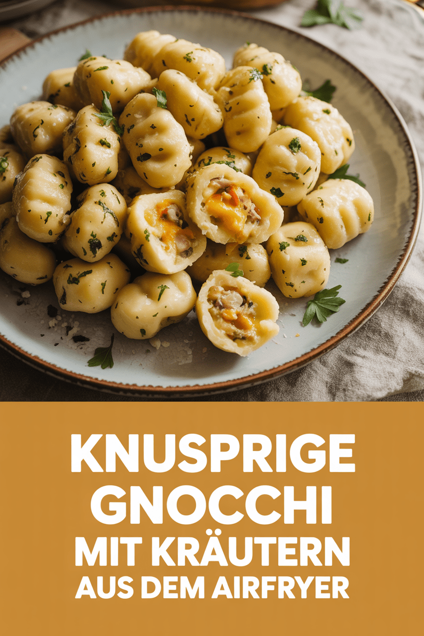 Knusprige Gnocchi mit Kräutern aus dem Airfryer