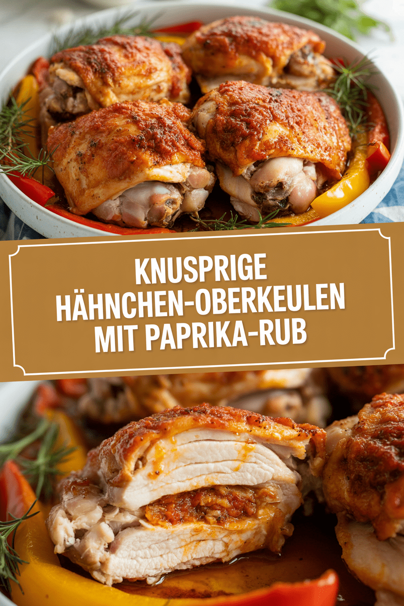 Knusprige Hähnchen-Oberkeulen mit Paprika-Rub