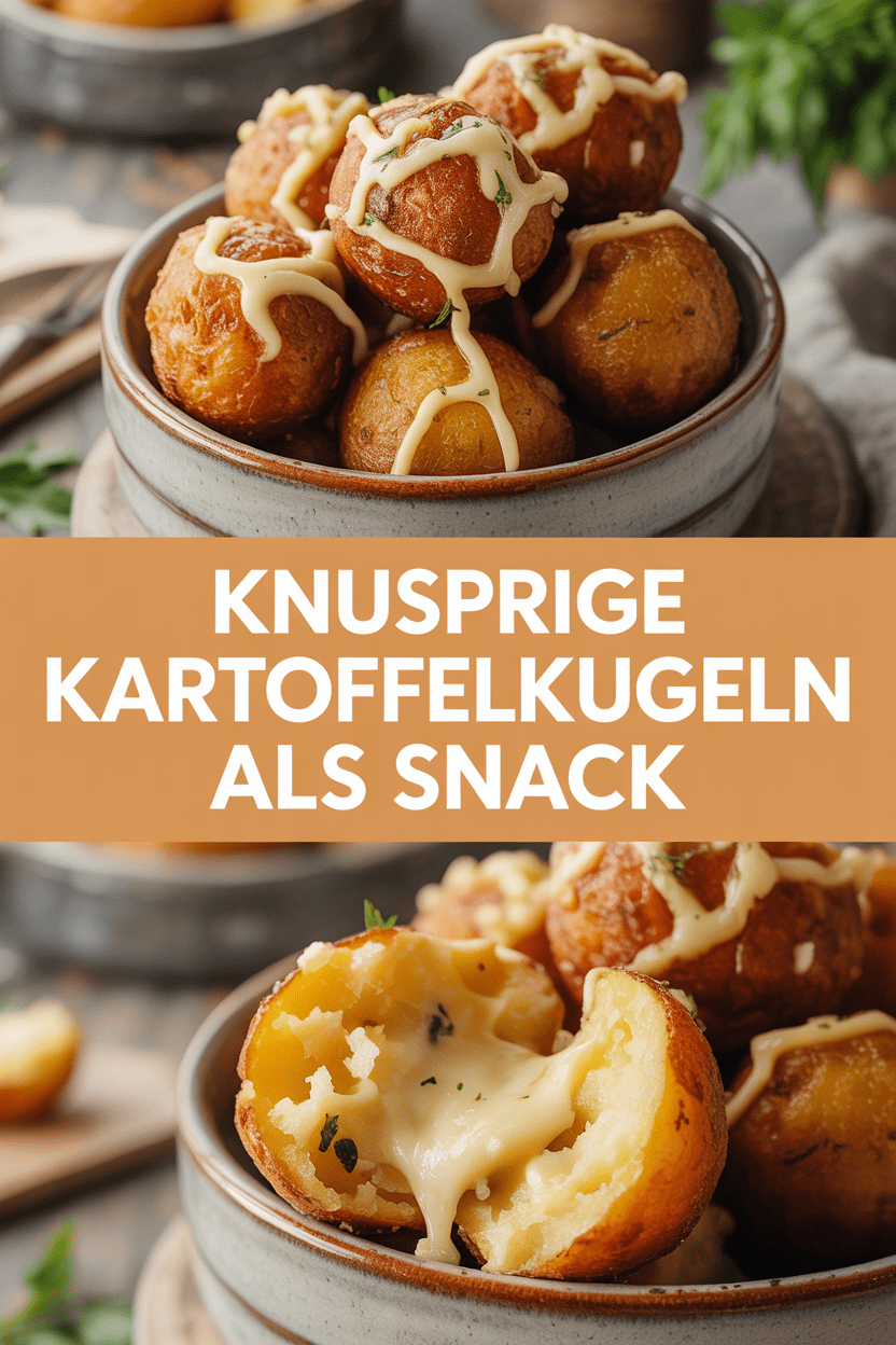 Knusprige Kartoffelkugeln als Snack