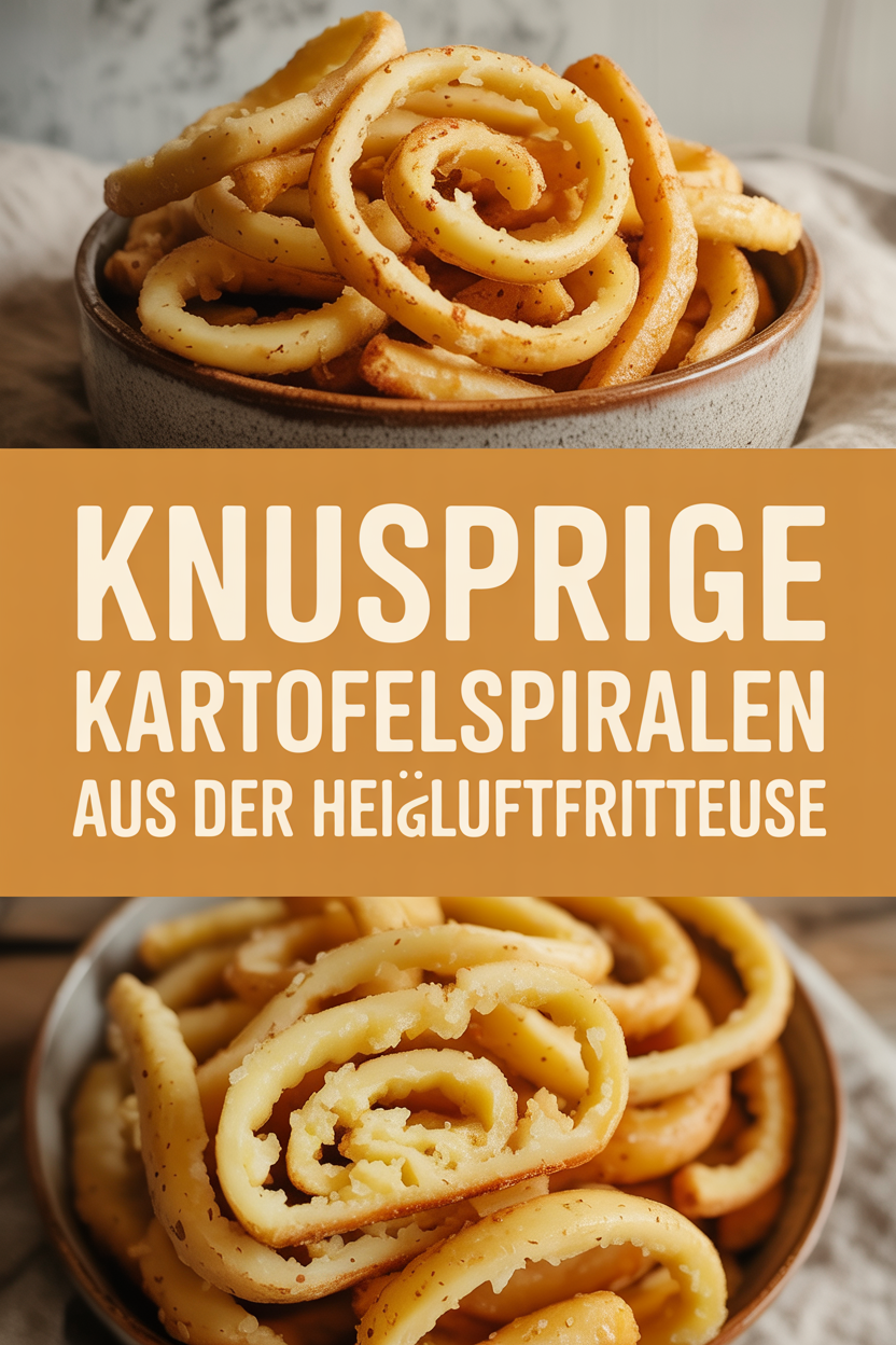Knusprige Kartoffelspiralen aus der Heißluftfritteuse