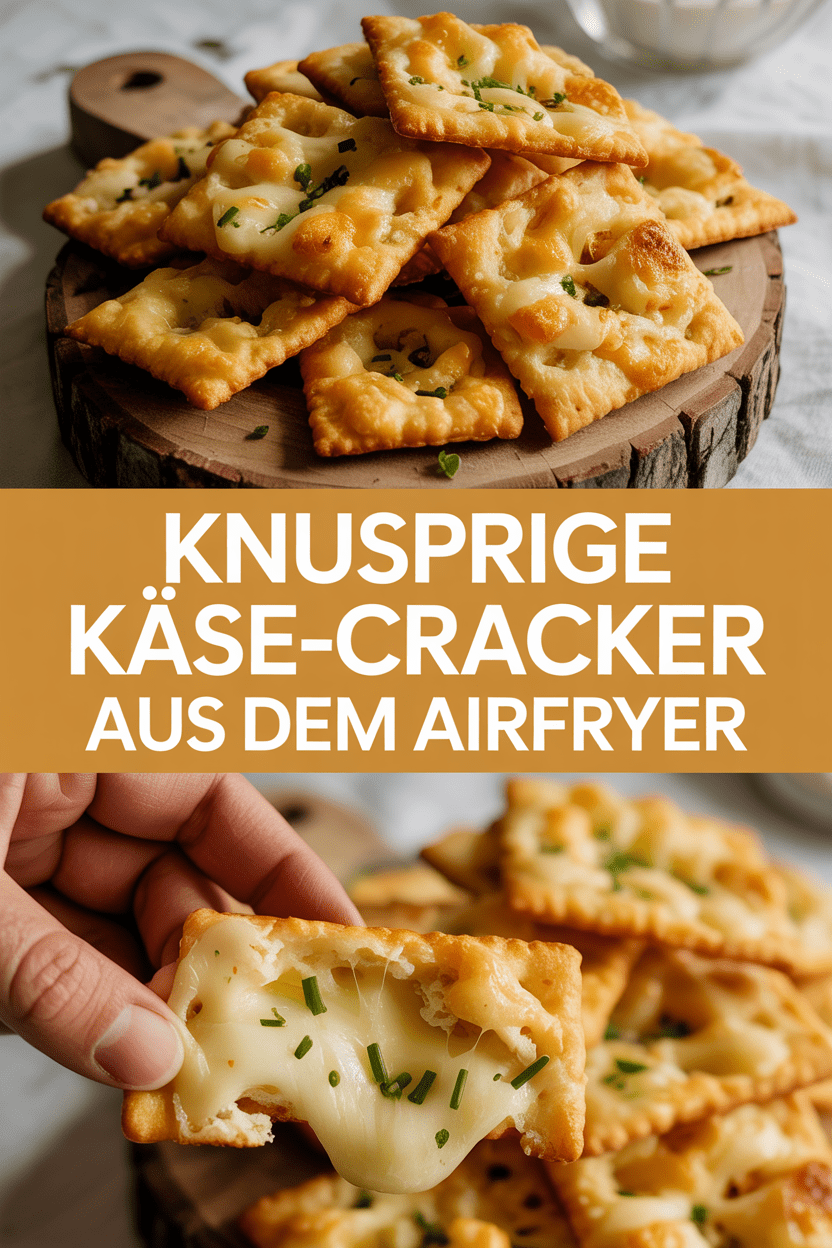 Knusprige Käse-Cracker aus dem Airfryer