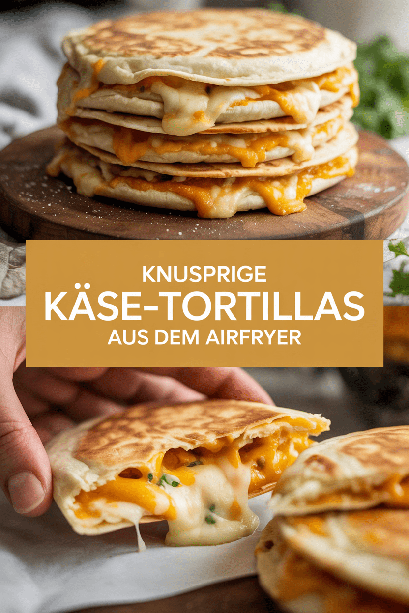 Knusprige Käse-Tortillas aus dem Airfryer