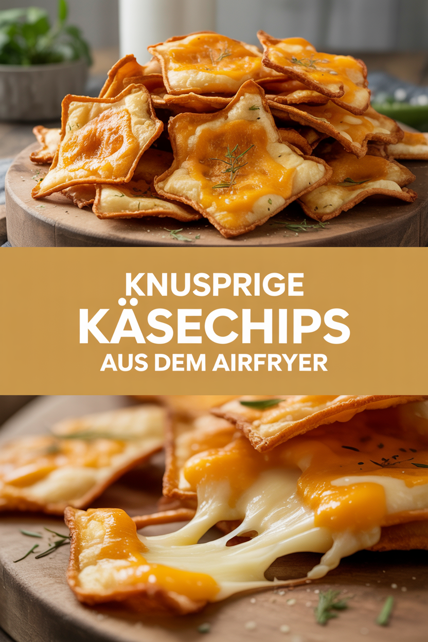 Knusprige Käsechips aus dem Airfryer