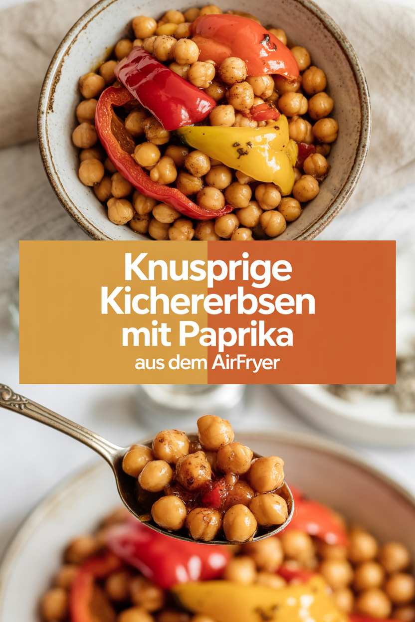 Knusprige Kichererbsen mit Paprika aus dem Airfryer